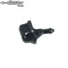 Black windshield washer nozzle