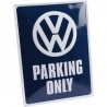Metal plate, VW Parking Only