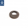 Eccentric washer for adjusting the front strut