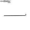 Black interior right and exterior left window wiper