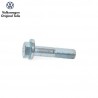 Eccentric screw for adjusting the front strut