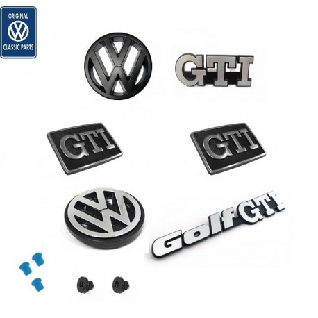Kit complet emblèmes avant et arrière pour VW Golf 2 GTI