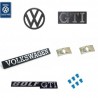Complete front and rear emblem kit for VW Golf 1 GTI