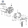 Brake return spring 10 x 132