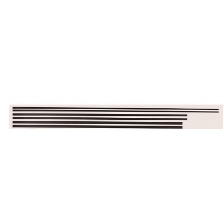 Kit moulure noir pour 3 portes