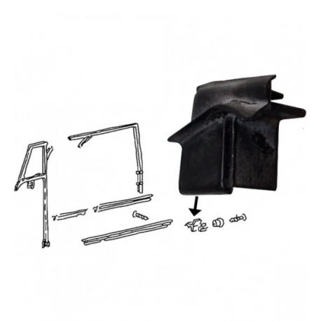 Joints arrière de portes droit