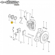 Kit de joints pour 1 piston d'étrier diamètre 44mm